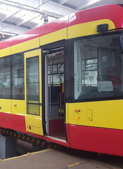 Train in warhouse